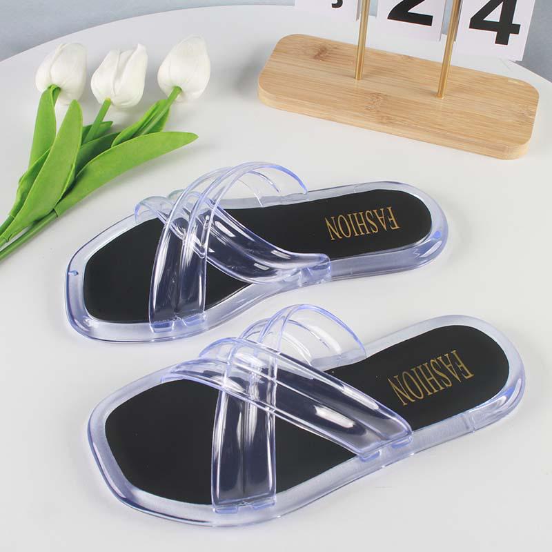 Yuzhihao Women s Summer Flat Sandals: Casual, Fashionable Single Strap Beach Slippers 40