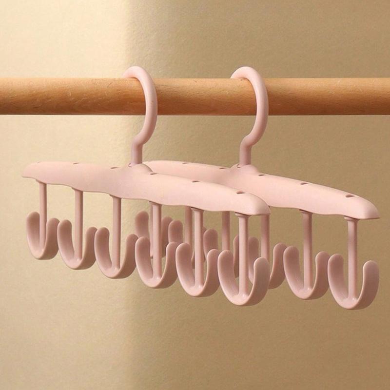 1pc 12 Hook Rotatable Hook Hanger, Underwear Sling Saves Space, Wave Drying Hanger, Multi-Functional Hanger