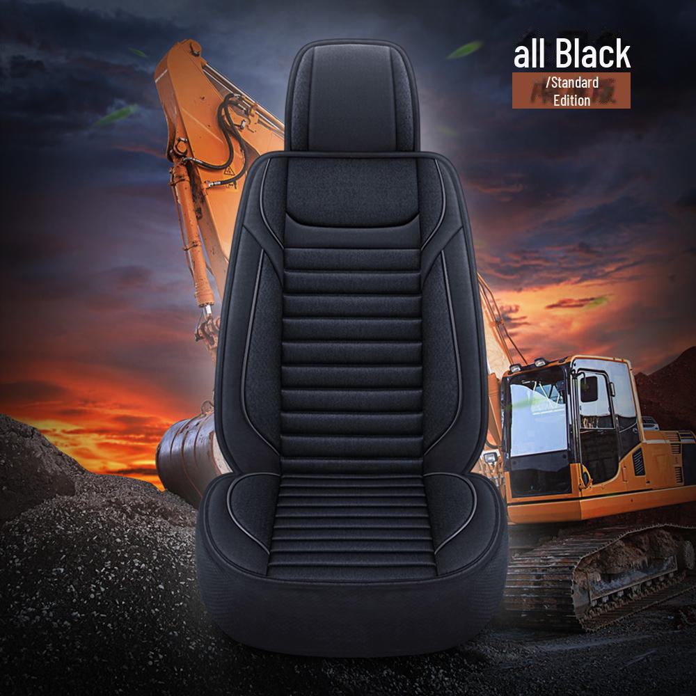 Pernă de scaun pentru excavator - Husă de lenjerie respirabilă pentru un singur loc, potrivire universală, potrivită pentru patru anotimpuri.
