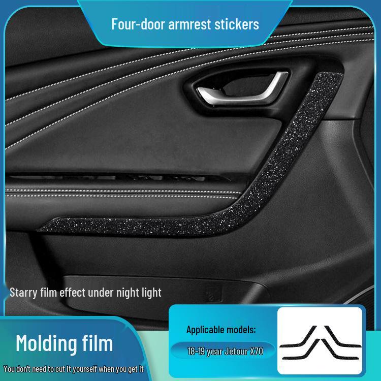 Starry Sky Film for Jetour X70 Interior and Center Console Frosted Film Sticker Replacement