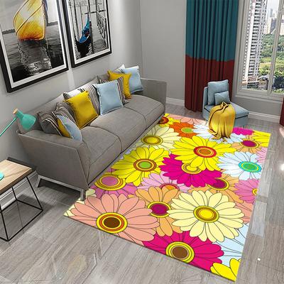 Colorful Little Daisy Carpet for Living Room Large Rug Bedroom Living Room Decor Mat Hallway Entrance Mats Bathroom Non-slip Rug