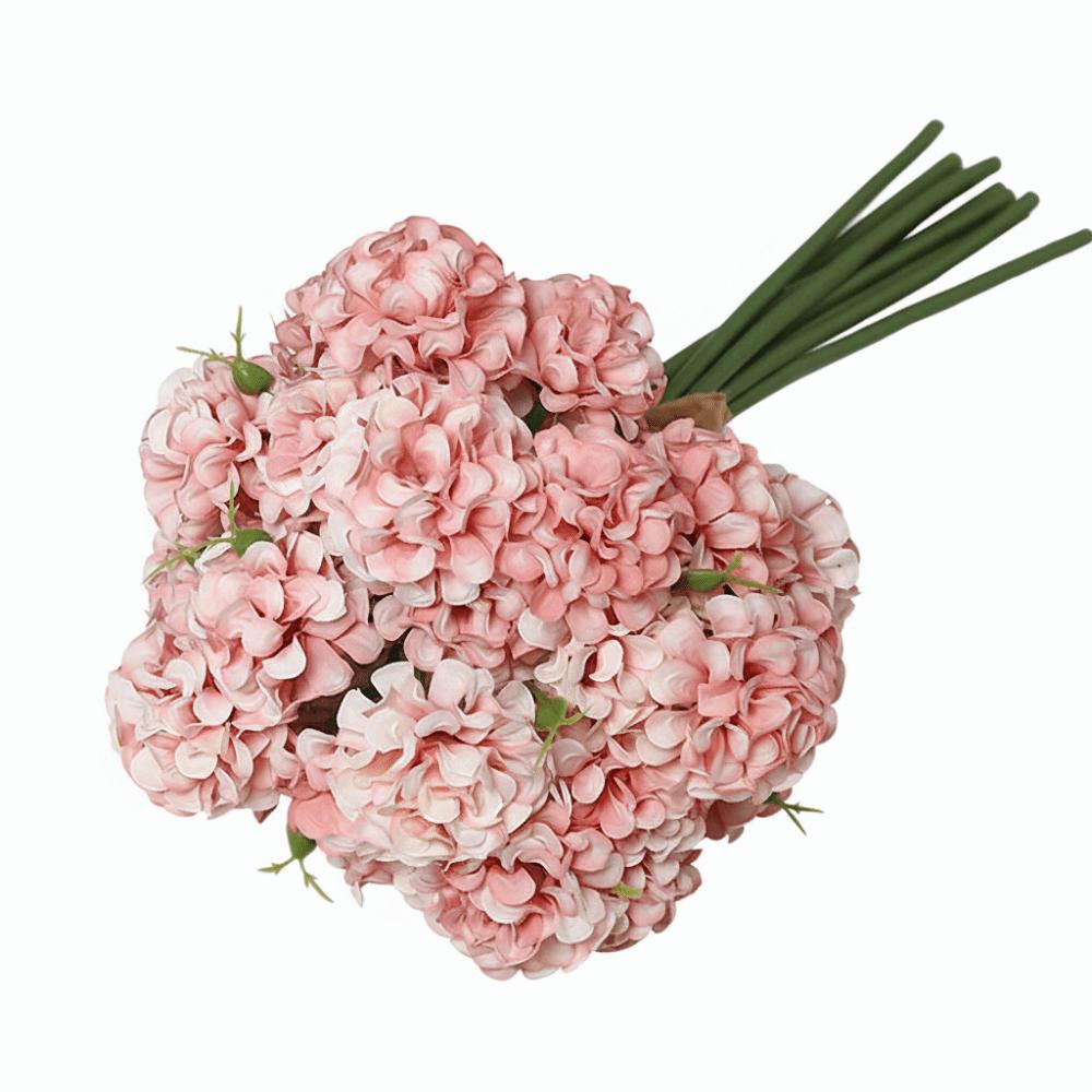 27 Heads Hydrangea Artificial Flowers Silk Petals DIY Accessories Fake Flower Photo Props Multicolor Floral Arrangement Wedding