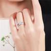 Lindon Classic Copper Alloy Zircon Ring Ladies Jewelry Wedding Promise Party Gift