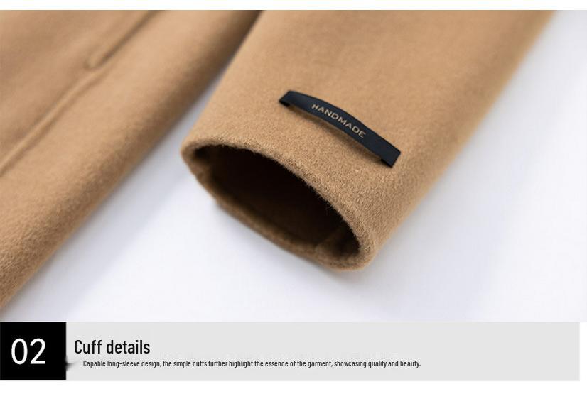 Double-Sided Woolen Coat for Women, Long Over-the-Knee Slim Fit, 2026 Autumn/Winter Trendy Style for Middle-Aged Mothers.
