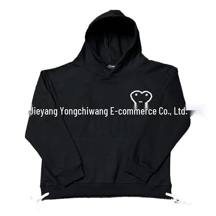 Europäischer & Amerikanischer Hip-Hop Liebe Sport Fleece Trainingsanzug - Sweatshirt & Sweatpants Winter Trendiger Stil