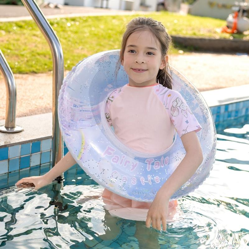 Flower Swimming Rings Inflatable Swim Rings Inflatable Pool Float Flower Floats Swimming Pool Hoop Swim Float Rings