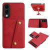 For Samsung Galaxy S25 Edge Case with Card Slots Kickstand Leather+TPU Phone Cover