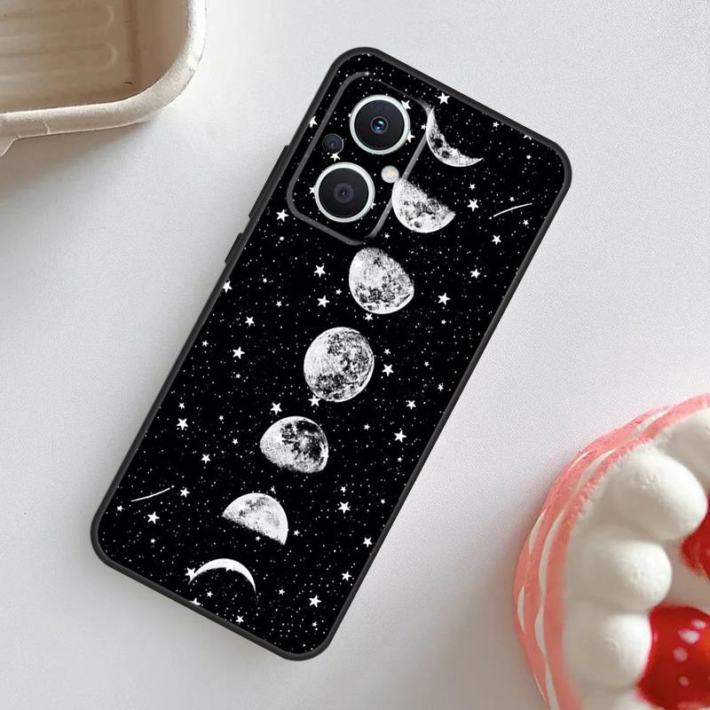 Moon Stars Space Case For OPPO Reno 11F 8T 4Z 5Z 4 6 7 8 5 Lite 10 Pro OPPO Find X2 X3 Lite X5 X6 Pro Cover