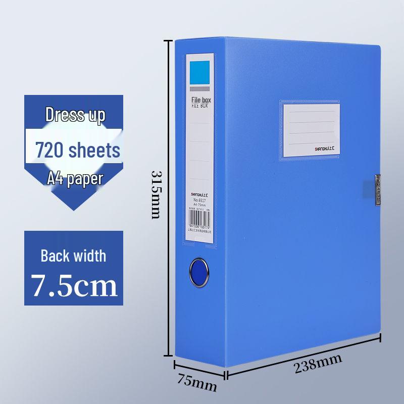 A4 Dokumentenorganisations-Aufbewahrungsbox - Verdickte Plastikmappe für Konten & Verträge