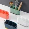 Plastic Cutlery Utensil Holder Double Layer Chopsticks Cage Drying Rack  Spoon