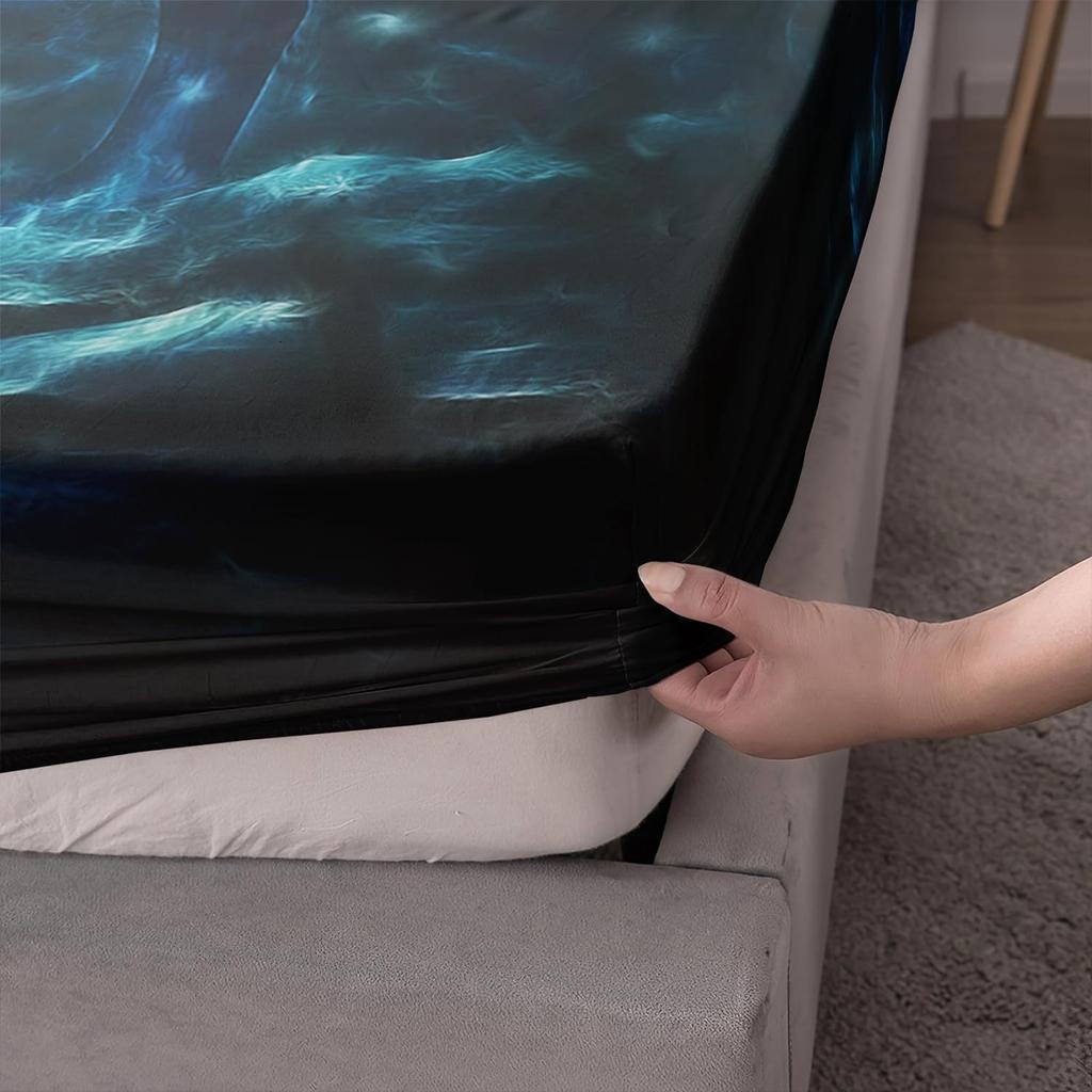 Waldtiermuster Matratze Dreiteiliges Digitaldruck Matratze Bettwäscheset Erwachsene Kinder