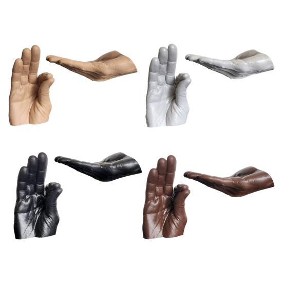 Pair Hand Statues Incense Holder Resin Incense Burner Ash Catcher Decorative Incense