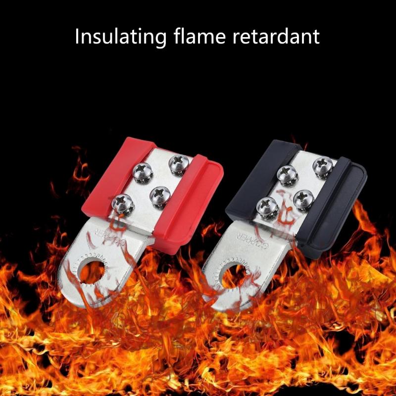 2340 Battery Terminal Mount Marine Spare Parts Positive and Negative for RVs 32V 100A Tin-plated Copper BusBars