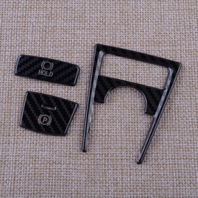 8Pcs/Set Carbon Fiber Style Stainless Steel Central Console Gear Shift Button Cover Trim LHD Fit For Toyota Camry 2018-