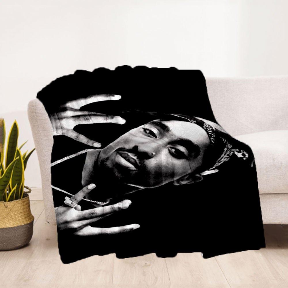 "Rapper's Bandana: Urban Style Accessory"Blanket Flannel Throw Blanket for Sofa, Bed, Travel, Camping, Office, Couch, Chair, And Bed Gift fo