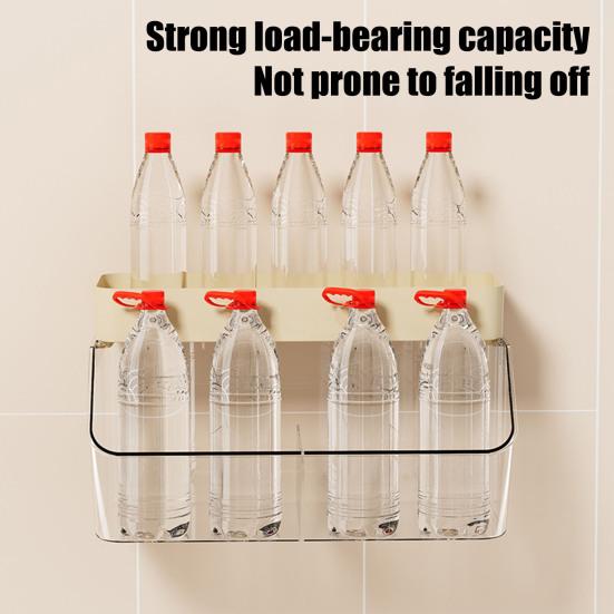 Wall Mount Spice Box Multi Grid Seasoning Jar Clear No-Drilling Sealed Against Moisture Dust Storage Container for Kitchen