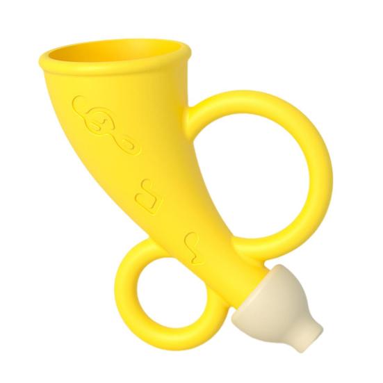 

Маленький игрушечный динамик Чистое качество звука Конструкция против хрипов Маленький надувной динамик Игрушка без риска удушения жёлтый