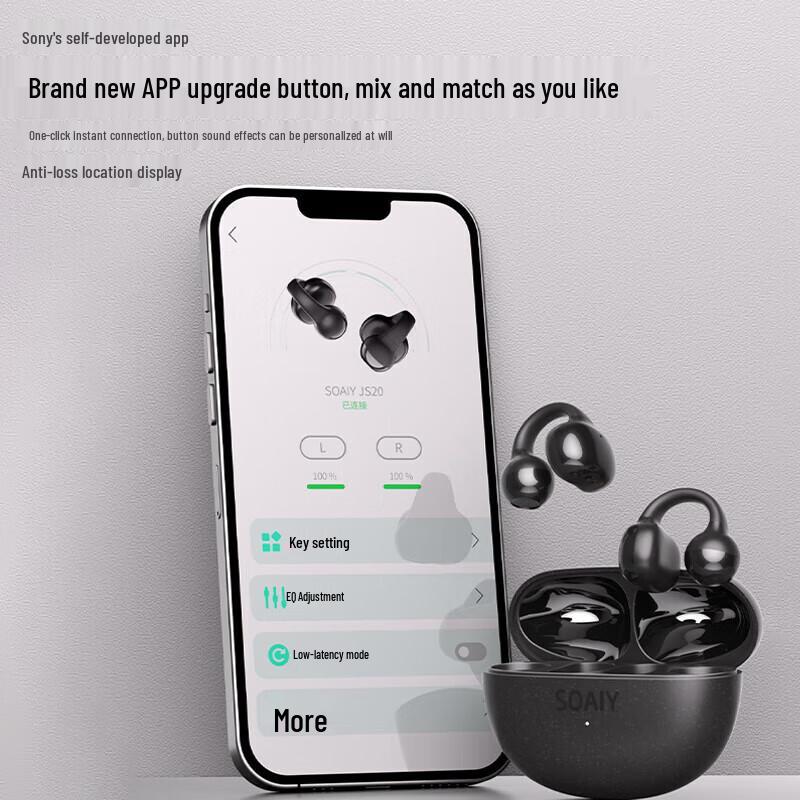 SOAIY JS20 Sports Ear-Clip Air Conduction Bluetooth Headset