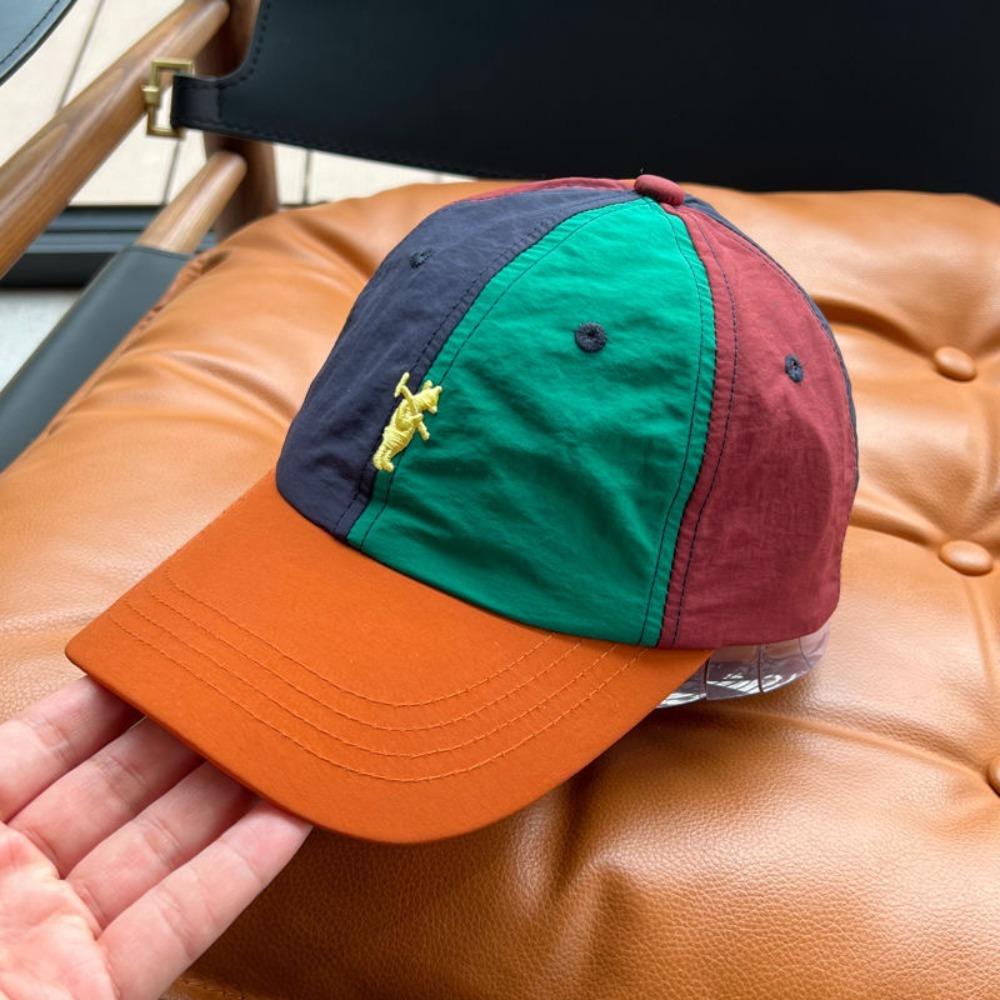 

Изысканная вышивка Кепка с утиным козырьком Комбинированная расцветка Хип-хоп кепка Солнцезащитная кепка Для занятий спортом на открытом воздухе A