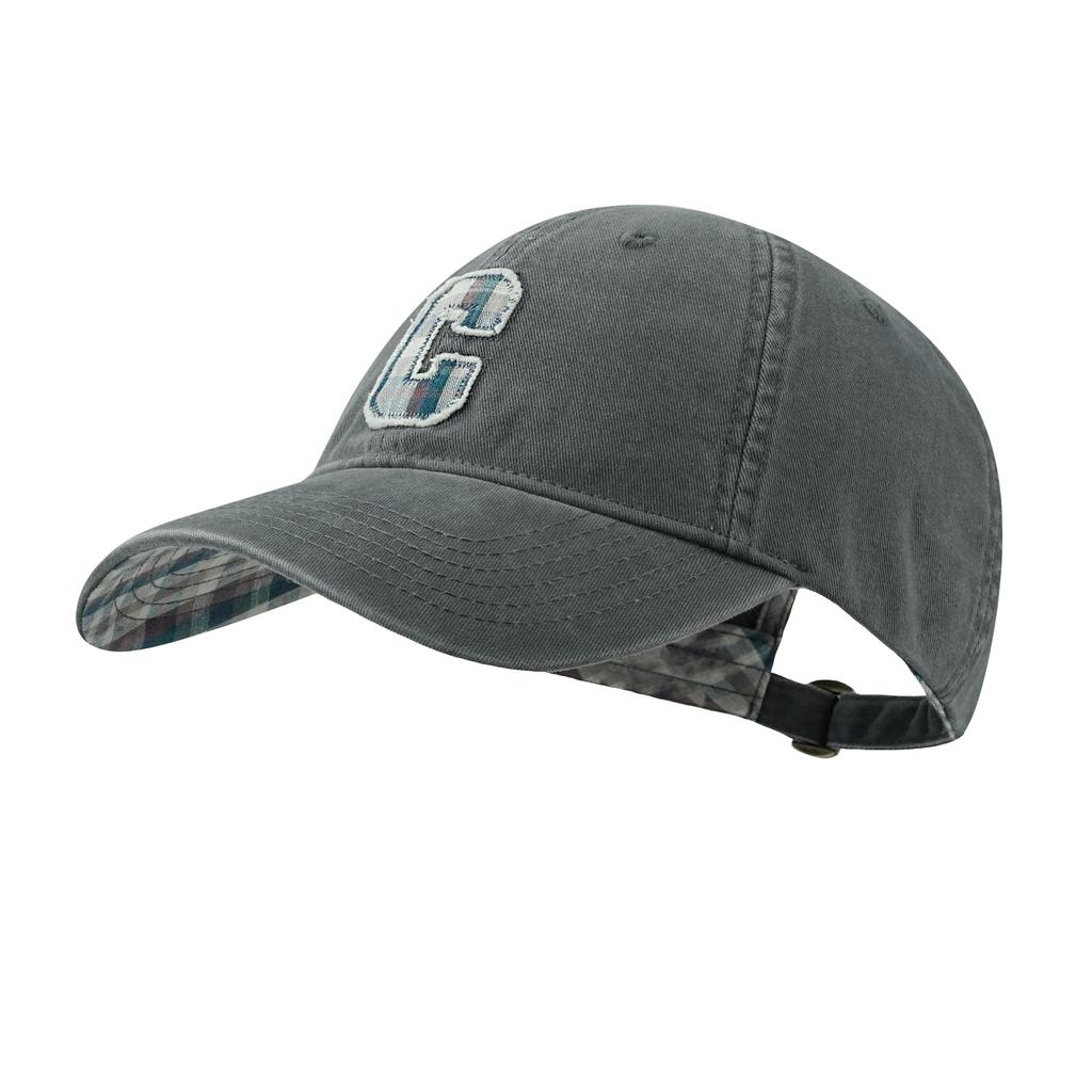 Clape Baseball Checkered Baseball Running Stylish Cap, Pattern, Adjustable, Cap, Cap, Outdoor, Exercise, Fashionable, Cute, (Gray, J-BSAC2509)