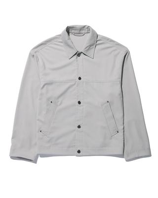 Beslow Oversized Crop Jacket Light Gray