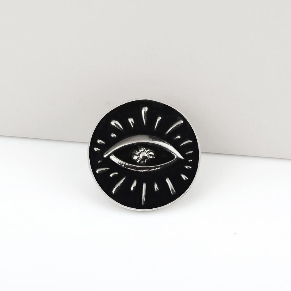 Classic Blue Eyes Enamel Pin Punk Gothic Organ Brooches Art Ancient Egyptian Eye Badge Lapel Backpack Jewelry Gift for Women Men