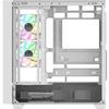 PC Case Without Power Supply - THERMALTAKE - View 290 TG ARGB Snow - Mid-tower - ATX Format - 3x120mm A-RGB Included - White