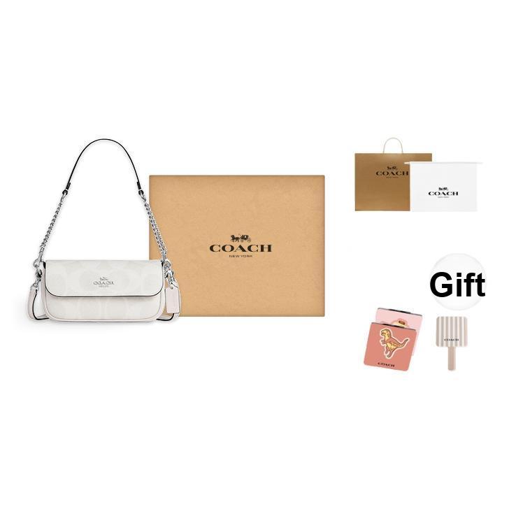 Coach Sac bandoulière/épaule Hailey 20 à rabat avec logo en toile enduite Petit sac pour femme Blanc CAN70-SVXU5