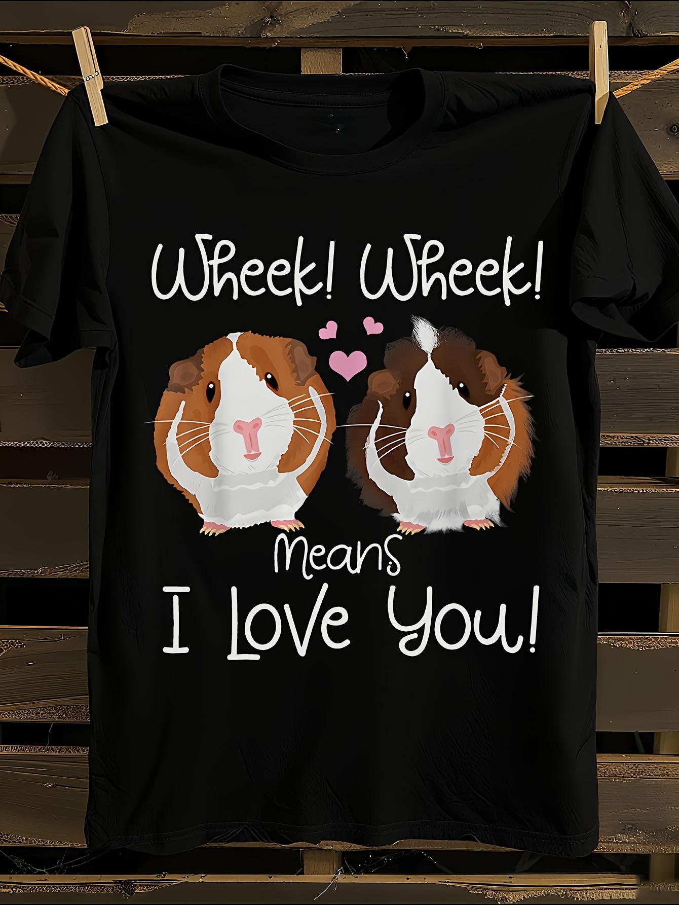 s s Wheek I Love You Guinea Pig Tshirt XXXXL