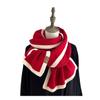 Designer Style High-end Color Matching Knitted Warm Scarf Women's Winter Fashion Versatile Scarf Temperament Men