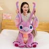 Adorable Large Pink Stitch Plush Doll - Cute Plush Toy and Sleep Companion Pillow