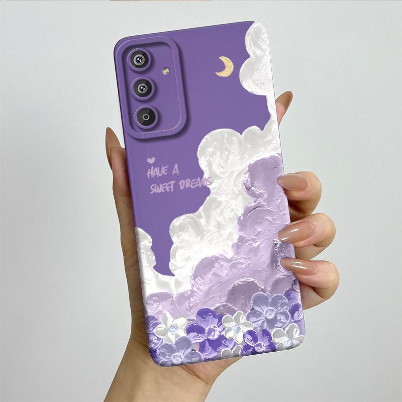 Phone Case for Samsung Galaxy M15 5G F15 5G Fashion Painted Half-wrapped Case Soft Silicon Cases E156 M156 Protection Back Cover