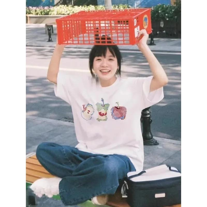 Women's Summer New Arrival Printed Design American Harajuku Personality Graphic T Shirts Aesthetic Vintage Summer Streetwear Y2K