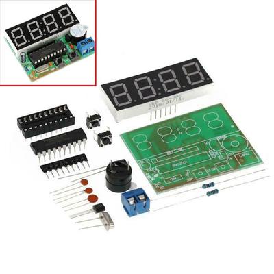 AT89C2051 4-bit Digital Electronic Clock DIY Soldering Practice Soldering Skills