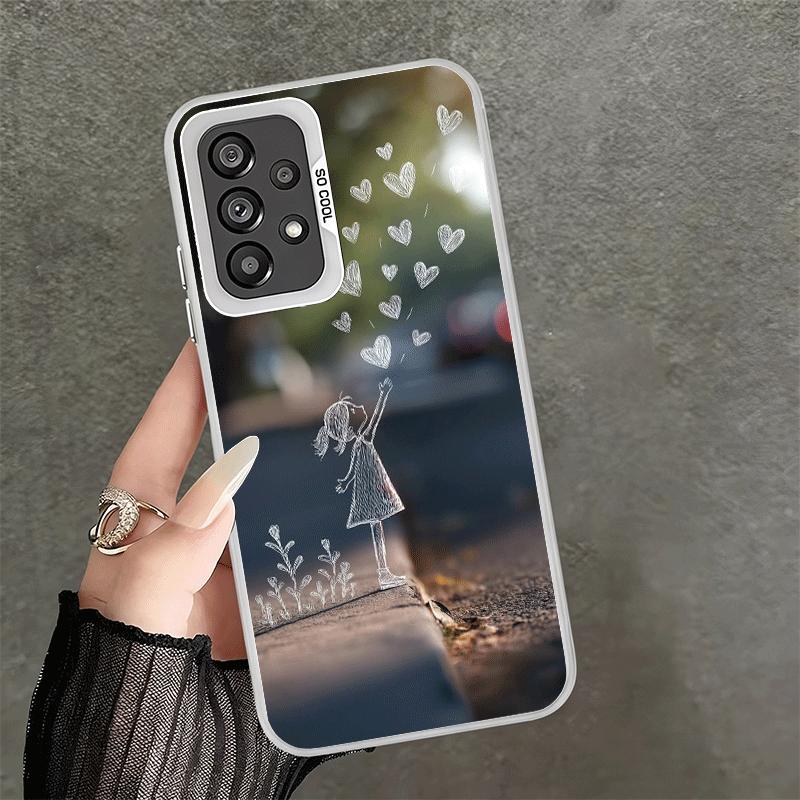Nature Cute Child Painting Style Shockproof Phone Case for Samsung A17 A16 A15 A14 A37 A57 A36 A56 A26 A35 A55 A25 A34 A54 A24 A