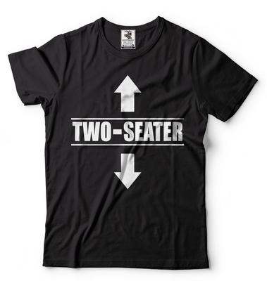 Two Seater Funny Shirt Mens Funny Shirt Two-Seater Humor Tee Shirt GifT-Shirt