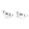 2pcs RC Steering Cup Professional Aluminum Alloy Steering Cup for LOSI Hammer Rey U4 Rock Racer 1 10 RC Car Silver