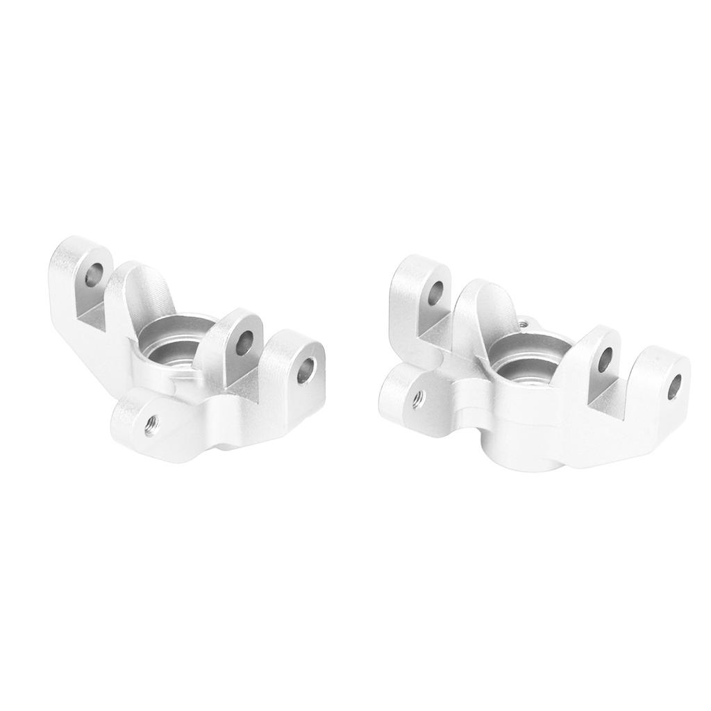 2pcs RC Steering Cup Professional Aluminum Alloy Steering Cup for LOSI Hammer Rey U4 Rock Racer 1 10 RC Car Silver