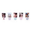 5PCS Mini Desktop Memo Holder 3D Flower Shape Instant Photo Holder New Postcard Holder  Home Office