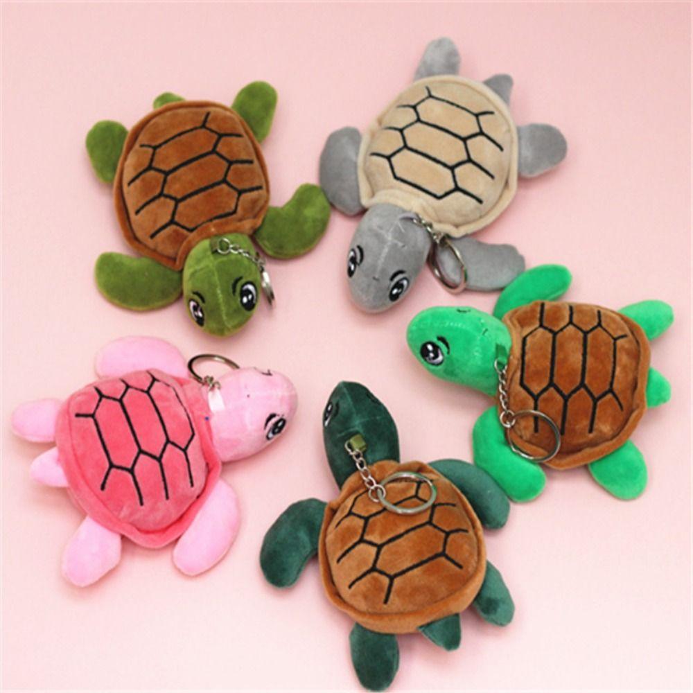 Bag Ornaments Cute Turtle Keychain Tortoise Plush Pendant Turtle Plush Keyring Plush Tortoise Dolls