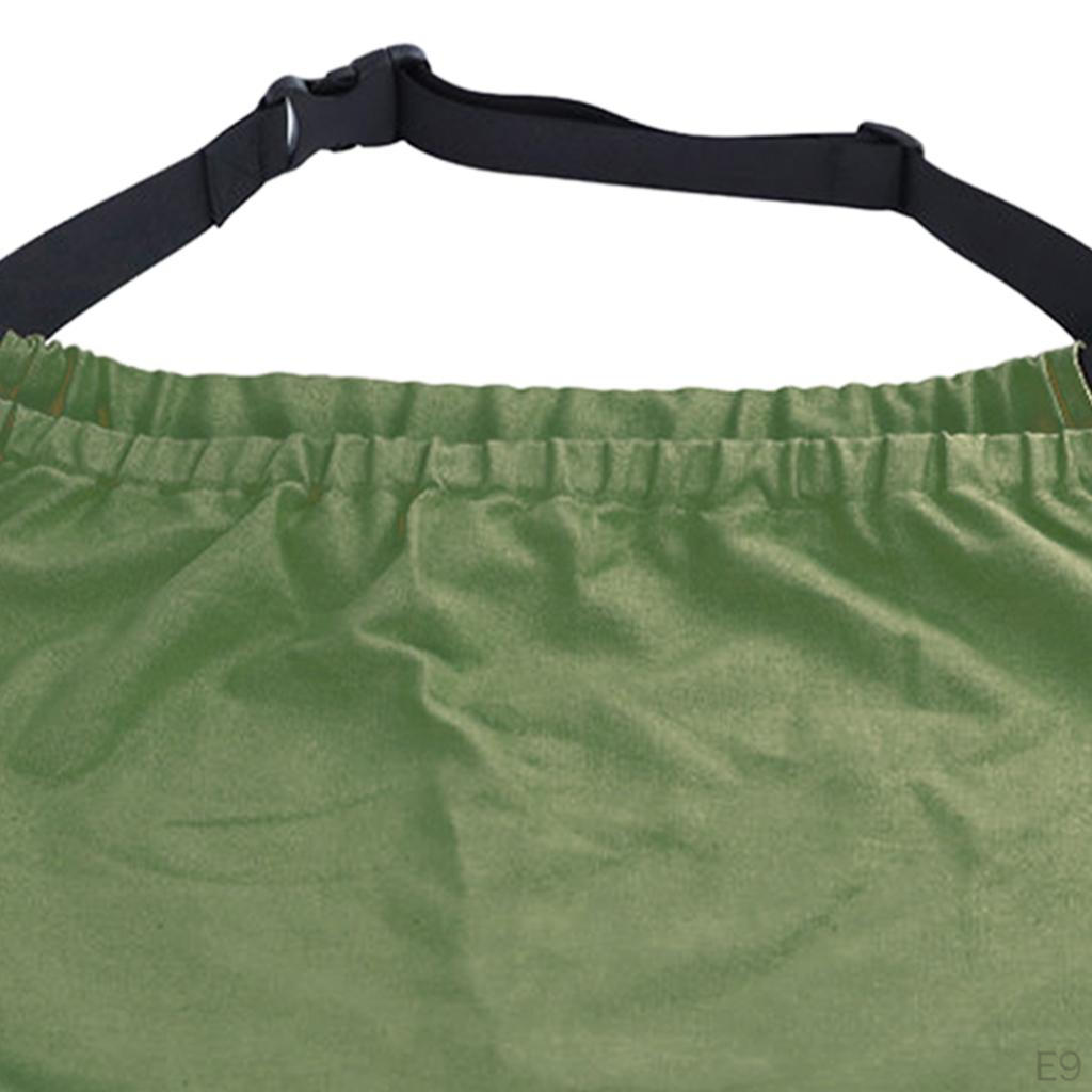 Canvas Harvesting Apron Work Adjustable Storage Pockets Pouch Washable Bag Picking for Collecting