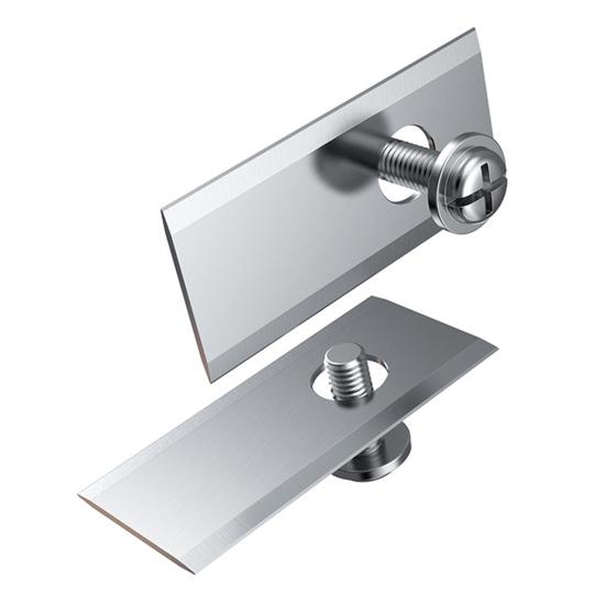 Yousheng 12/30Pcs Stainless Steel Lawnmower Blade for Worx Landroid Heavy Duty Universal Robot Lawn Mower Replacement Blade with Mounting Screws