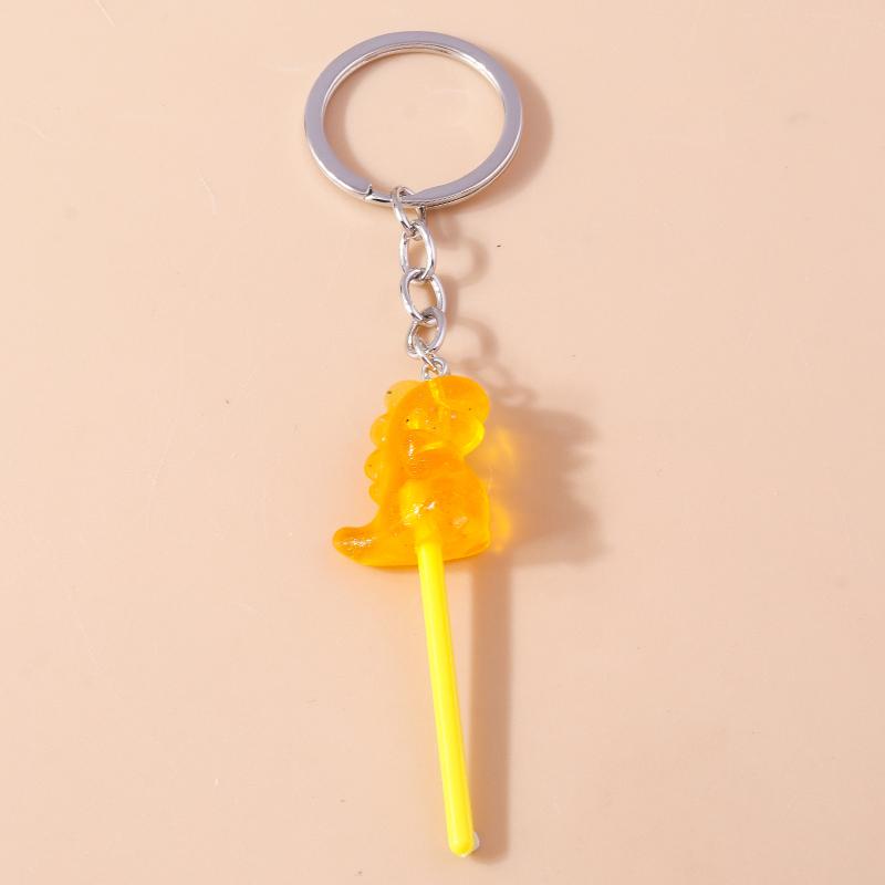 Lovely Resin Candy Lollipop Keychain Mini 3D Simulation Food Key Rings for Men Women Handbag Pendants DIY Kids Jewelry Gifts