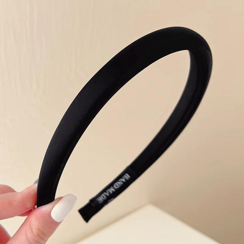 

Новая блестящая тонкая повязка на голову для женщин, сладкие конфетные цвета, тонкая повязка на голову, обруч для волос JK, корейский женский головной убор, аксессуары для волос чёрный