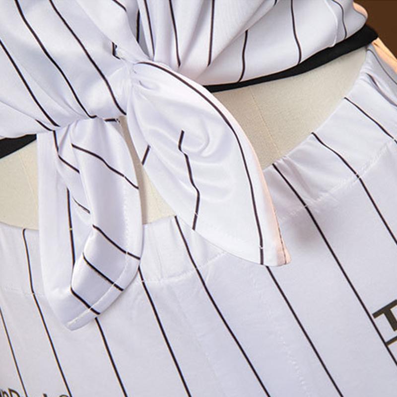 Nikke Goddess Of Victory Blanc Baseball Sports Costume Nikke At Bat No.77 Batter Blanc Women Cosplay Suit