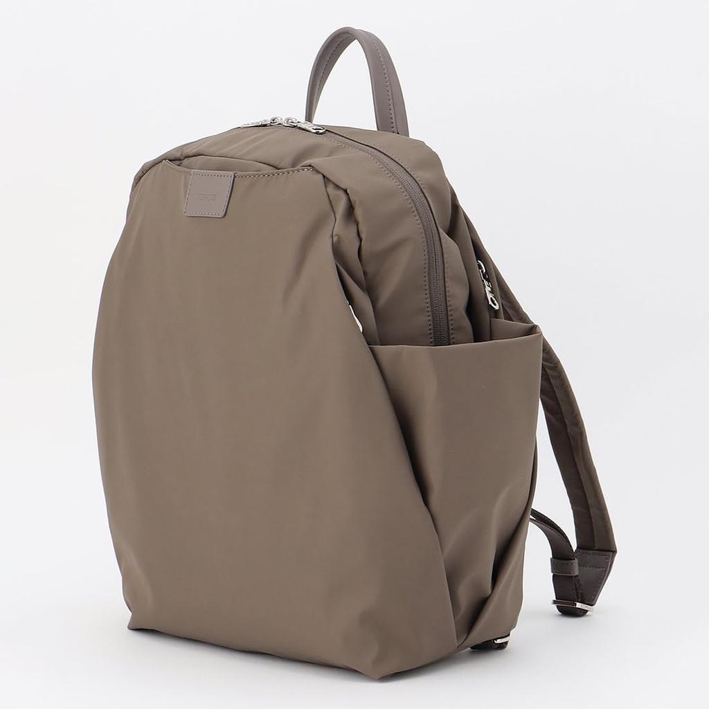 Isaac Nylon Taffeta Travel Daypack 2004006 Dark Greige (27)