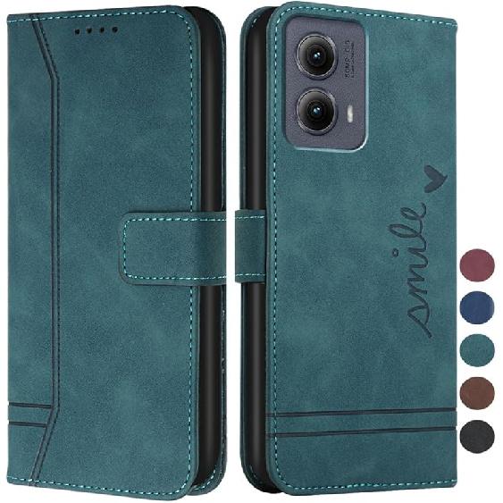 Case for Moto Edge 2024 5G Case Wallet with Card Holder Kickstand Magnetic Clasp PU Leather Flip Shockproof Protective Flip Case for Motorola Moto зелёный