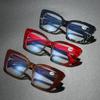 Übergroßer Rahmen HD Lesebrille für Damen und Herren Modisch Großes quadratisches Gestell Anti-Blaulicht Presbyopie Brille Dioptrien