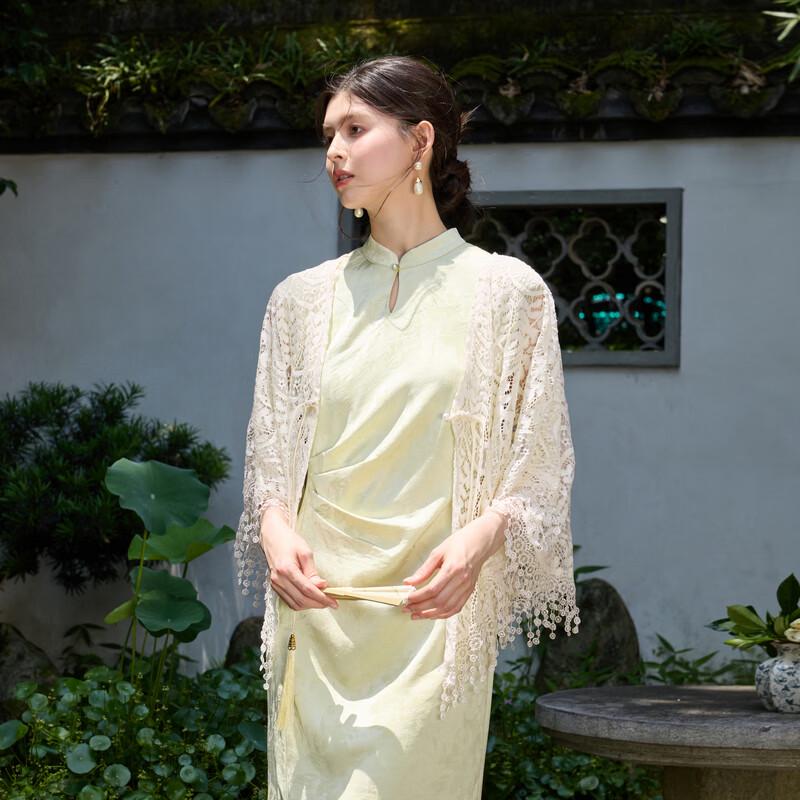 New Chinese Style Lace Embroidered Shawl Cardigan One Size