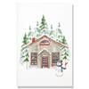 Simple Modern Nordic Ice and Snow World Watercolor Elk Christmas Art Decor Picture Material